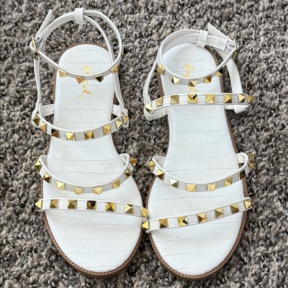 Qupid Studded Sandals - Picture 1 of 5